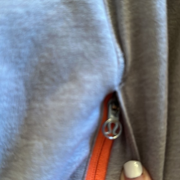 Lululemon Forthright 1/2 Zip Pullover Jacket Heathered Medium Grey Size 6 - Picture 6 of 14